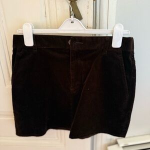 Uniqlo Brown Corduroy Mini Skirt